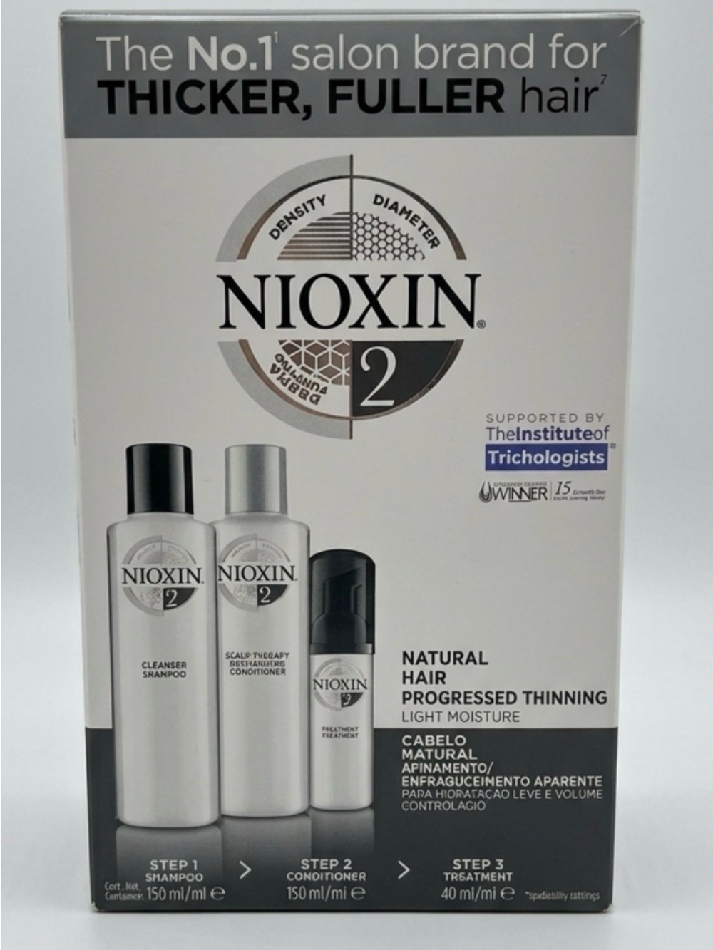 NIOXIN System 2 Natural Hair Care Trio Set
